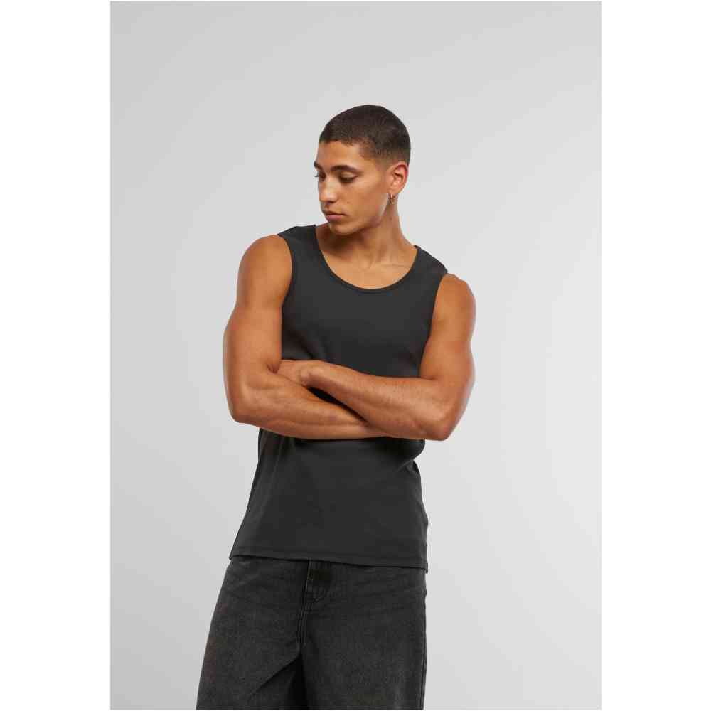 Urban Classics - Washed Rib Tanktop - Black